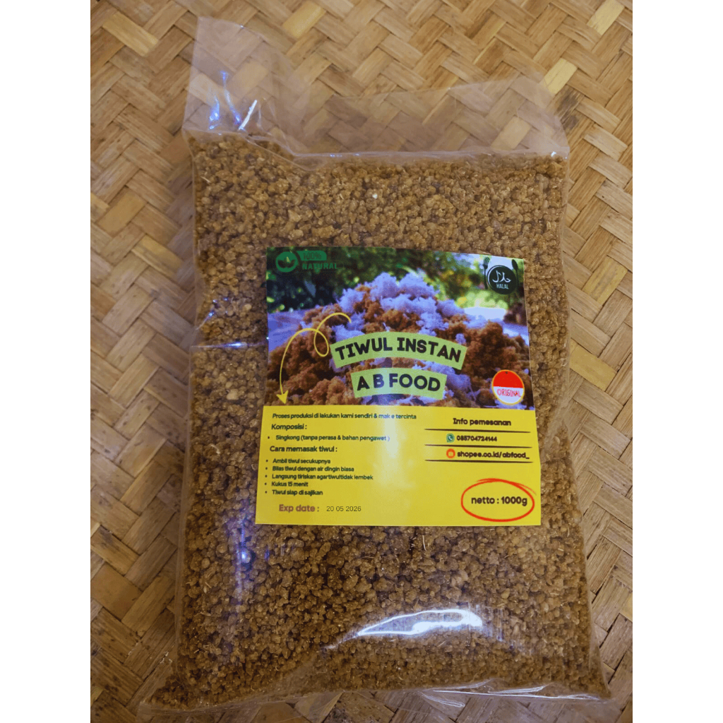 

Tiwul Instan Original Sego Ndeso Thiwul Kering Gaplek Makanan Sehat Alami Pengganti Nasi