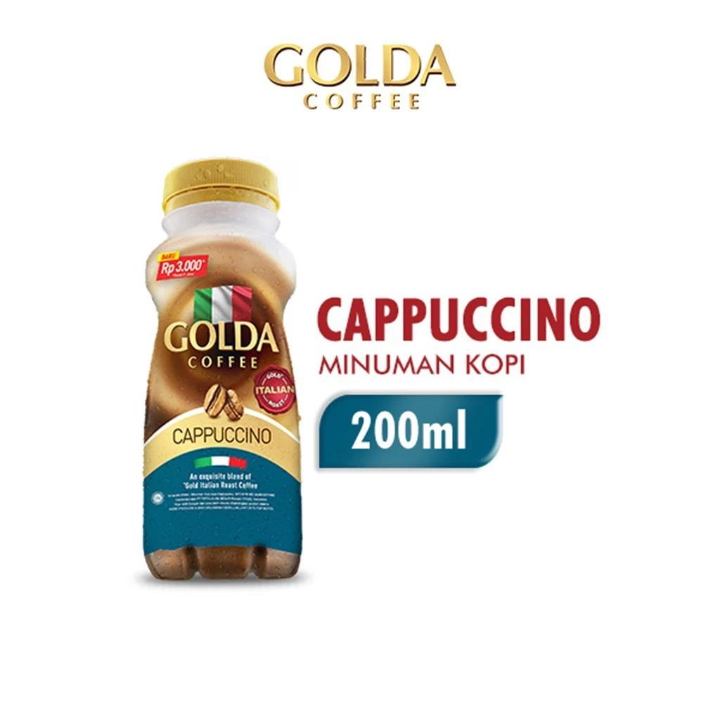 

Minuman Golda coffe dolce latte italian Roast cappuccino kopi 200ml ngopi nongkrong Cappuchino pahit manis dingin