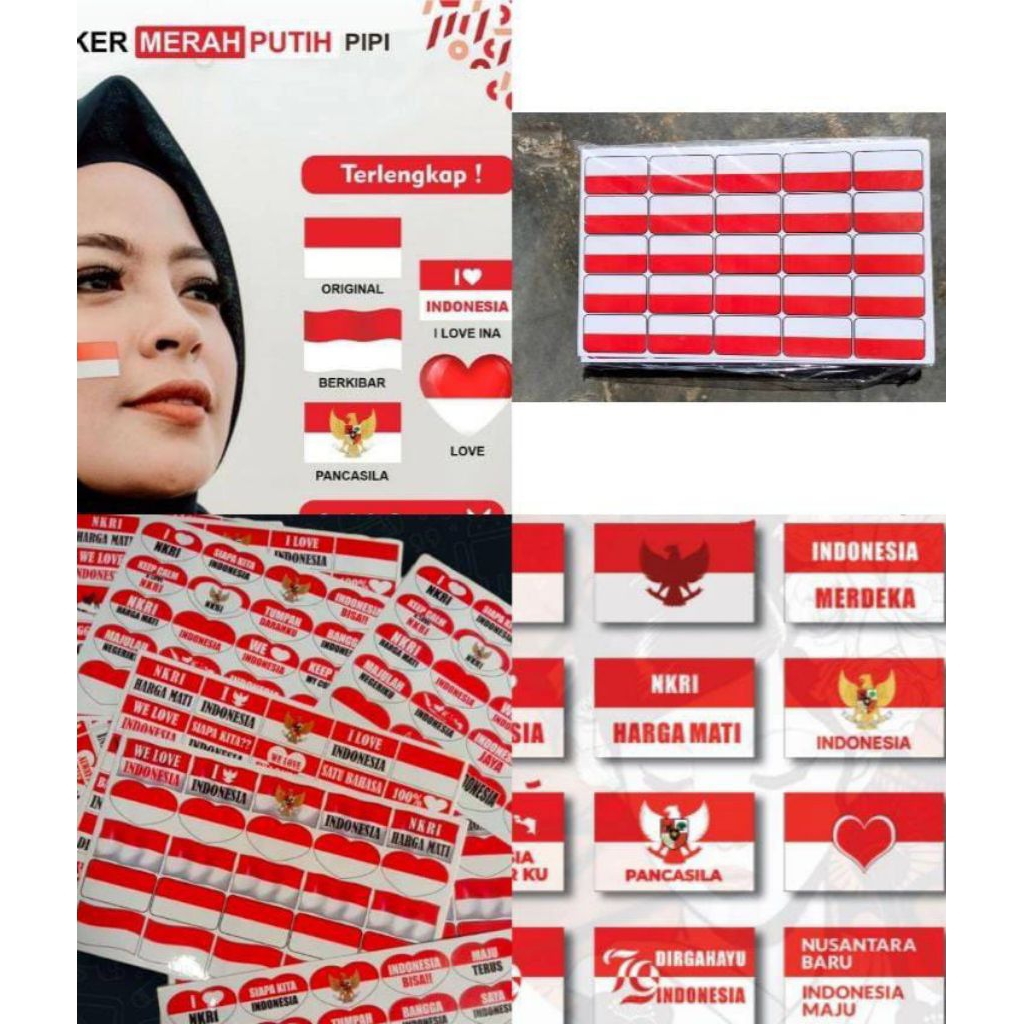 

Stiker pipi Merah putih