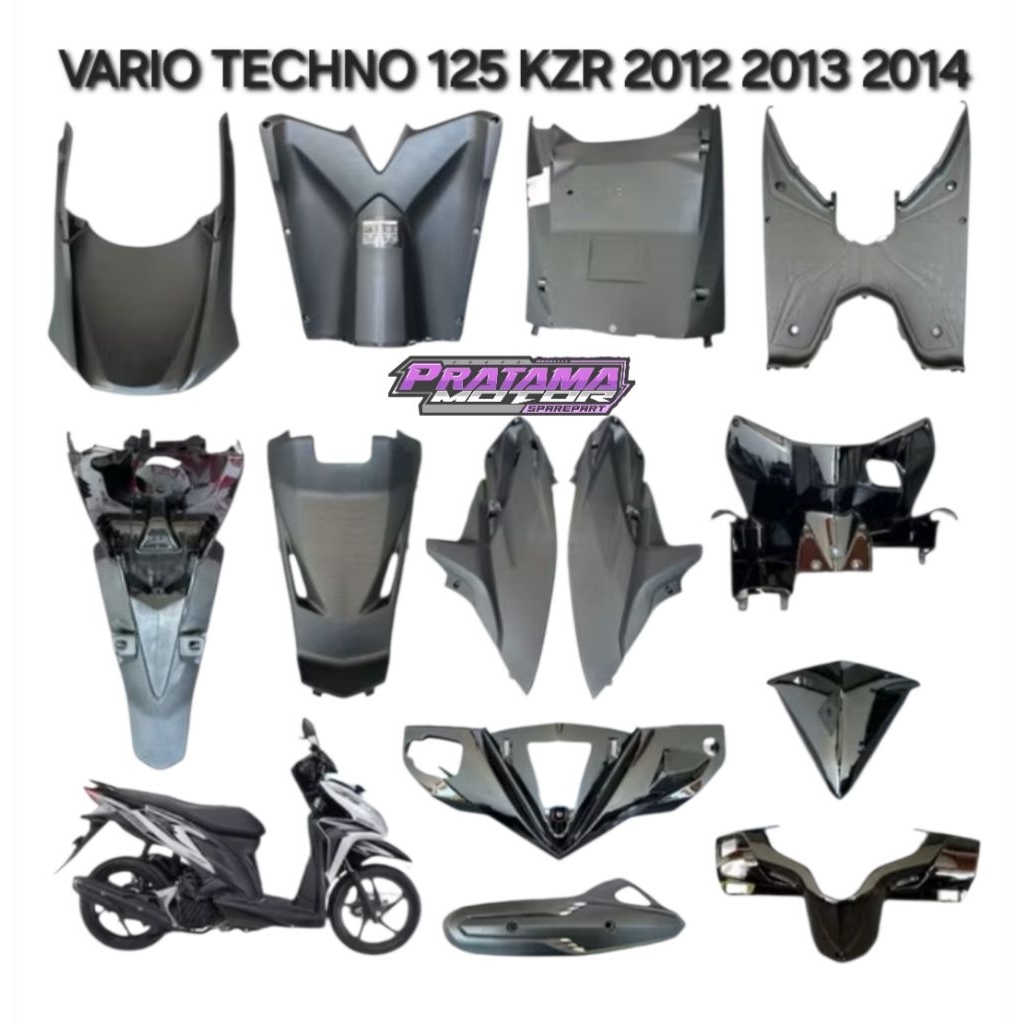 Satuan Cover Full Body Kasar Vario 125 Old KZR 2012 2013 2014 - Satuan Body Kasar Vario 125 Lama