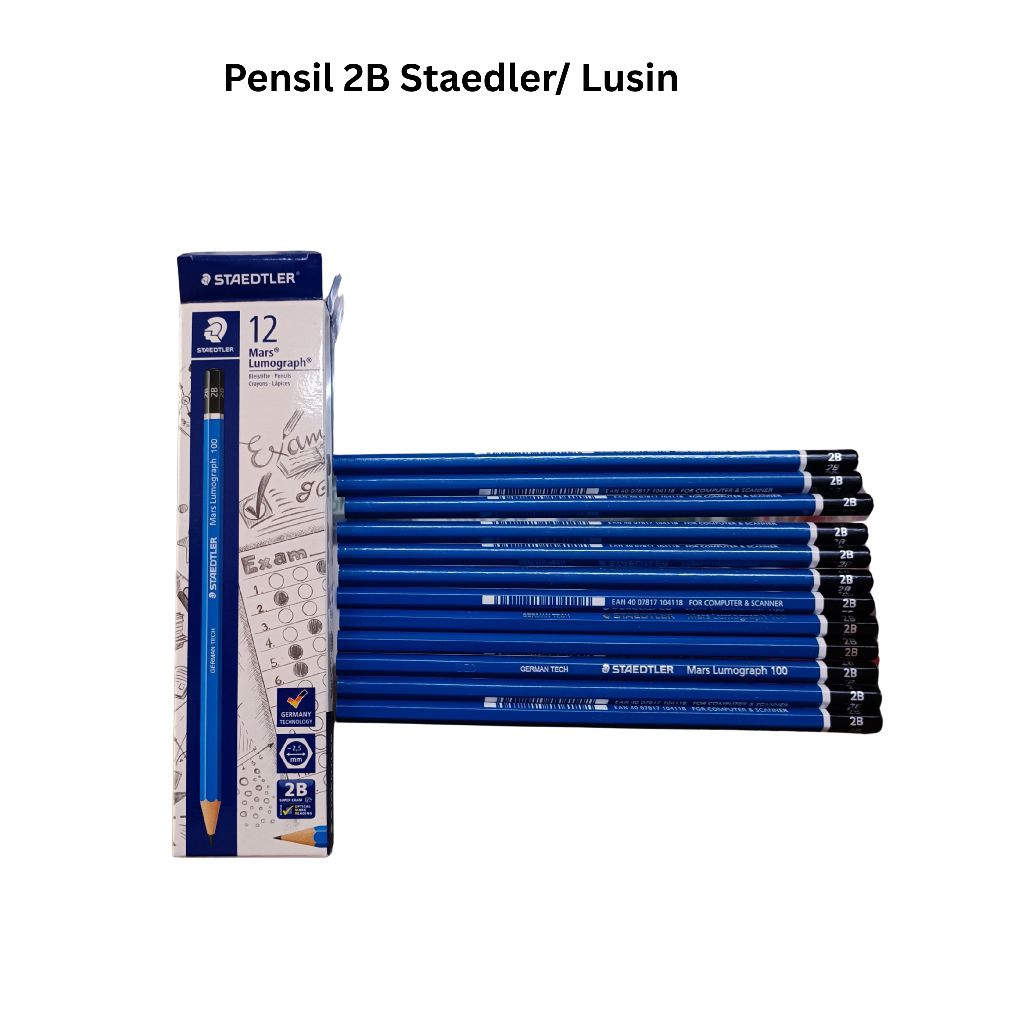 

Pensil Staedler 2B, 1 pack isi 12 pcs, - Per Lusin