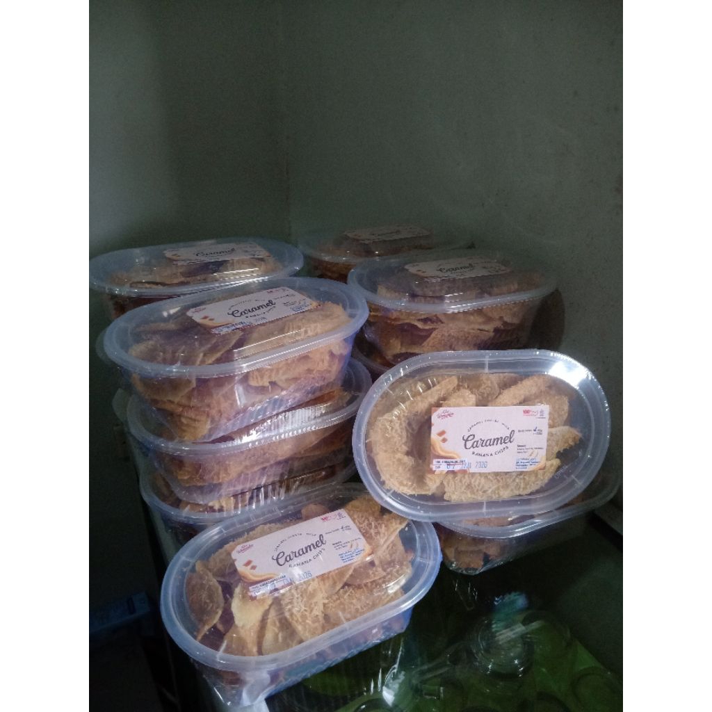 

kripik pisang caramel keju susu