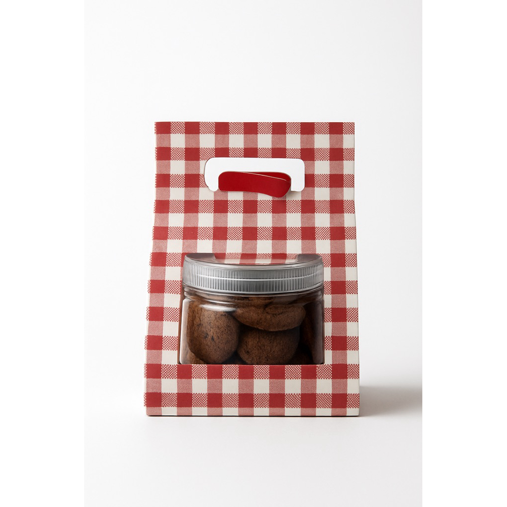 

Mia cookies Hampers Toples Box Merah - 120g