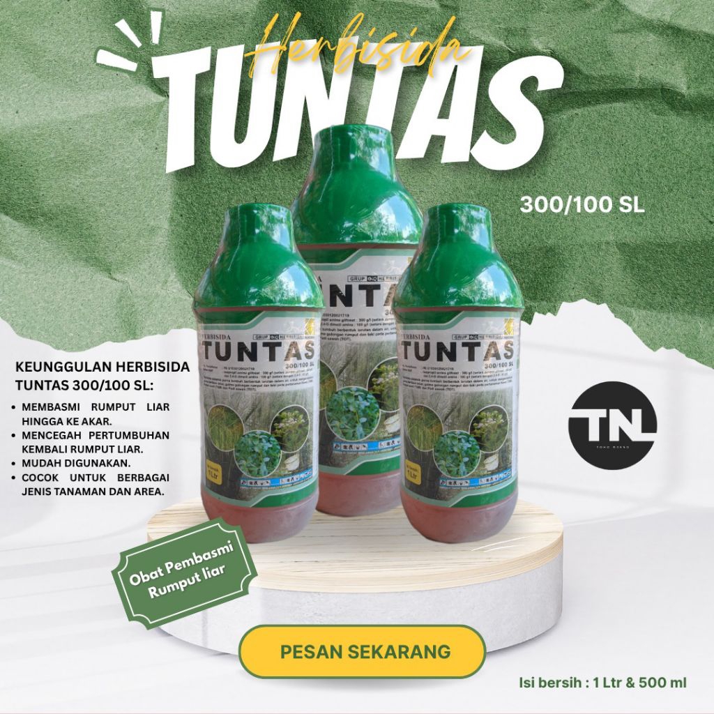 Herbisida Tuntas 300/100 SL - Obat Pembasmi Rumput Liar Produk Kresna