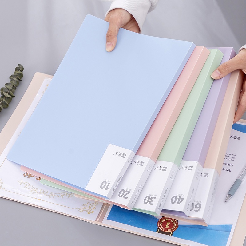 

A4 Buku Dokumen Morandi Color Insert Folder Transparan Buku Buku Penyimpanan Khusus Buku Uji Kertas Buku Koleksi