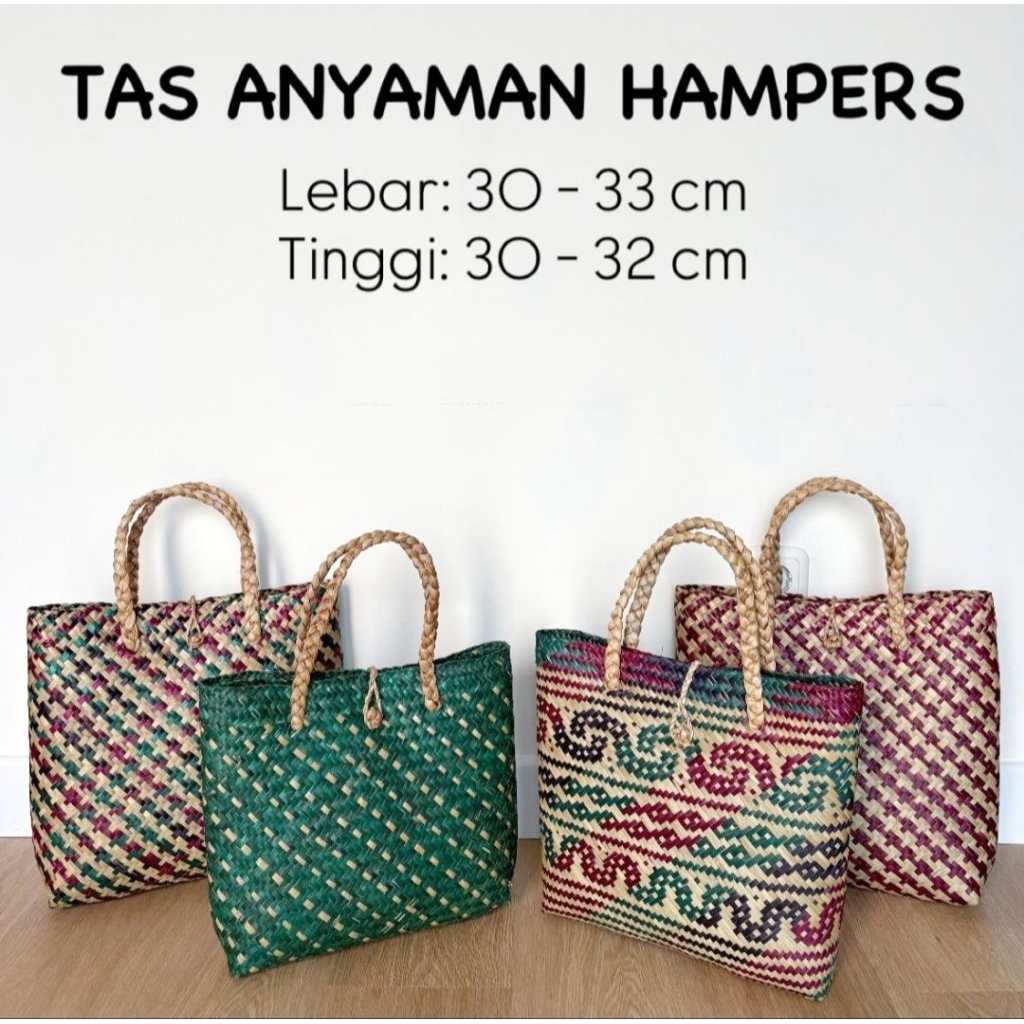 

TAS ANYAMAN HAMPERS / TAS HAMPERS NATAL LEBARAN / TAS SOUVENIR ULANG TAHUN / TAS HAMPERS HAJATAN