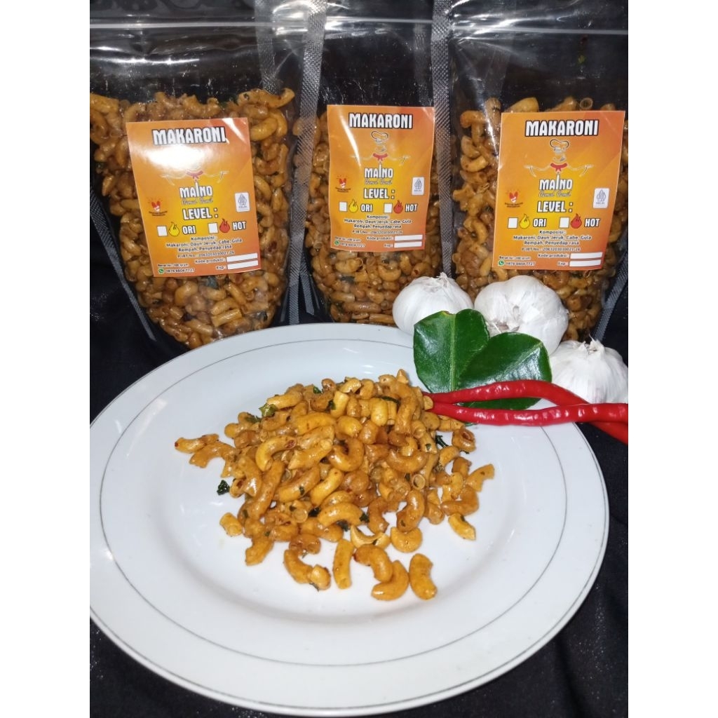 

Maino makaroni pedas manis daun jeruk