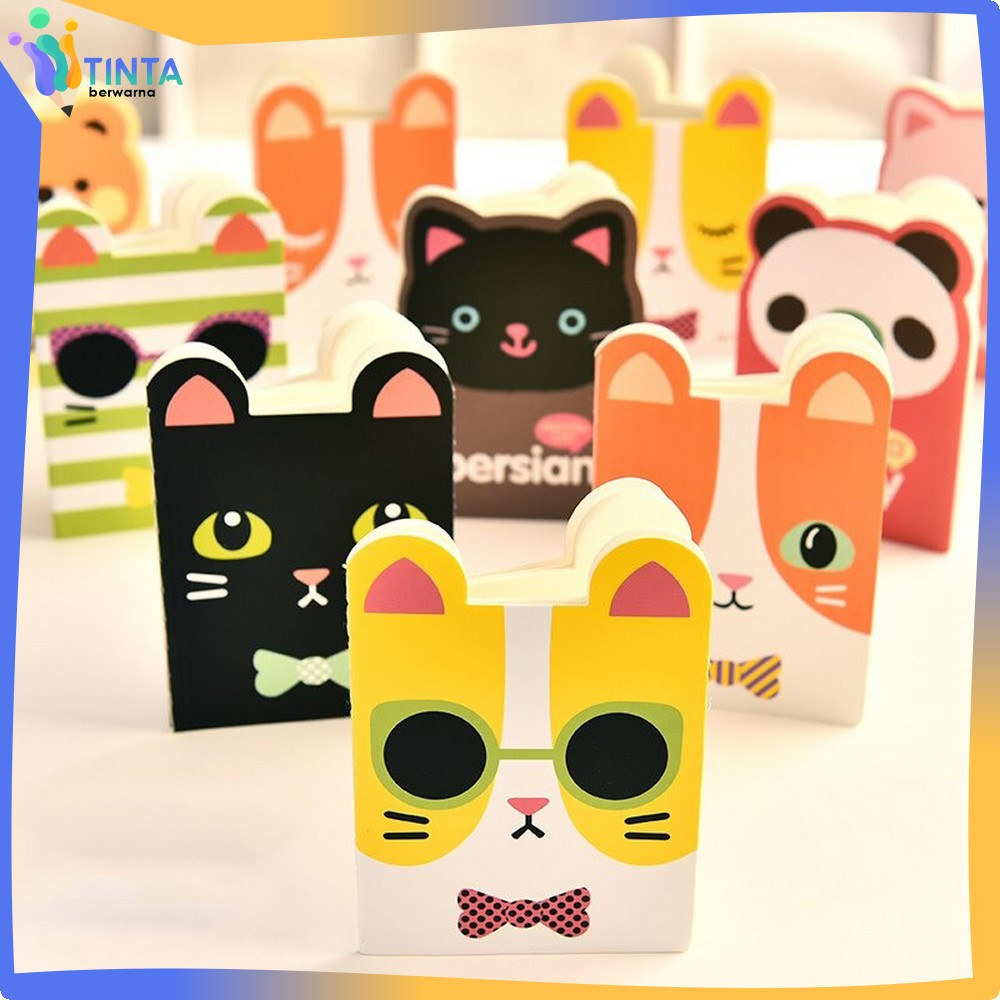 

Note Book Buku Catatan Kartun Berkuping Cartoon Mini Book / Buku Tulis Memo Kecil Mini Motif Karakter Kartun Tinta Berwarna A40