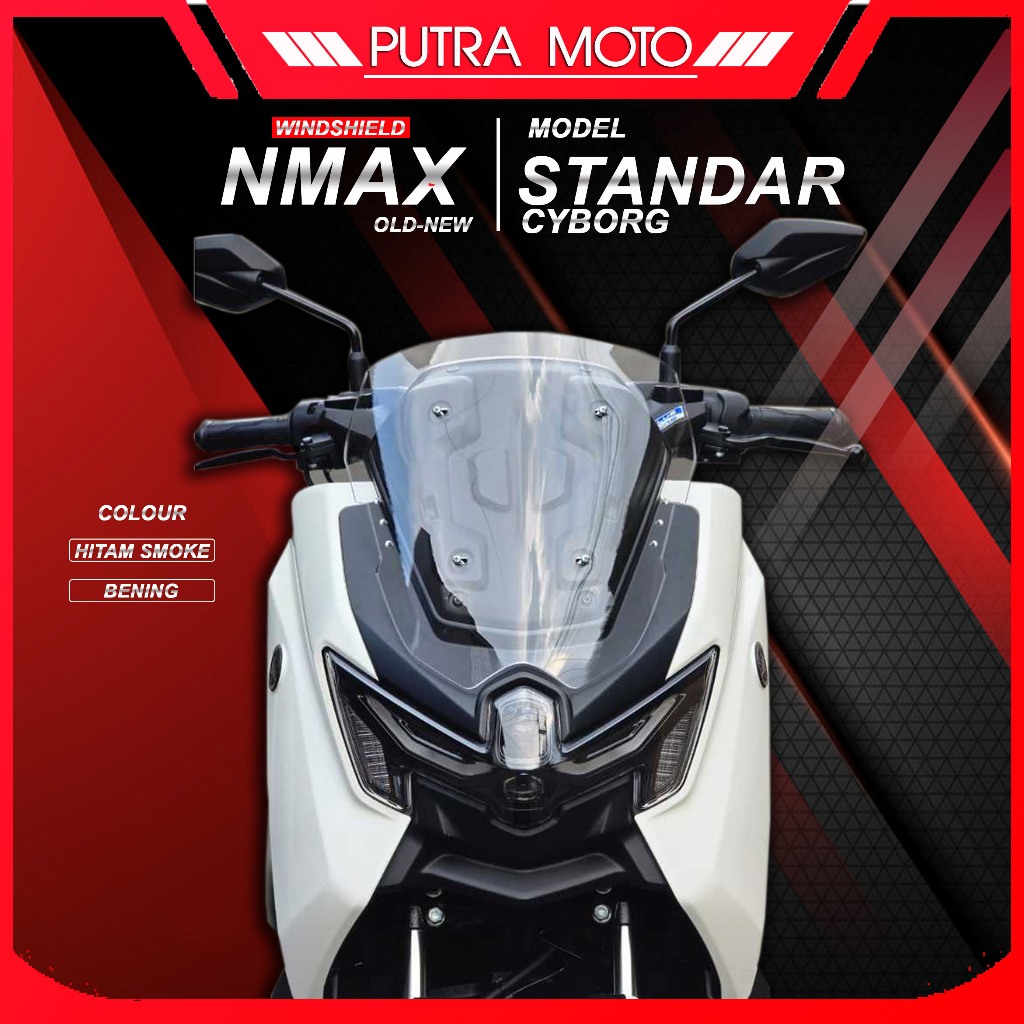 Visor Nmax Turbo Cyborg MINI | Windshield Nmax Turbo Cyborg | Aksesories Nmax Turbo 2024 sd 2025