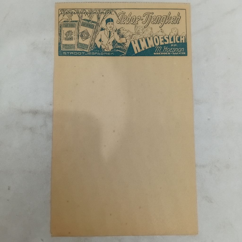 

Kertas Nota Old - Teboe Tjengkeh