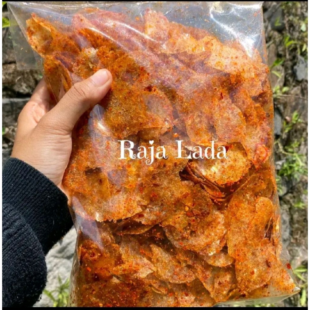 

KERIPIK KACA 500GR PEDAS DAUN JERUK/ KRIPCA KRIPIK KACA