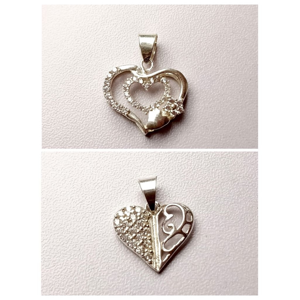 Liontin Perak Model Love/Liontin Kalung Perak/Liontin Love/Liontin Perak 925/Liontin Permata Love/La