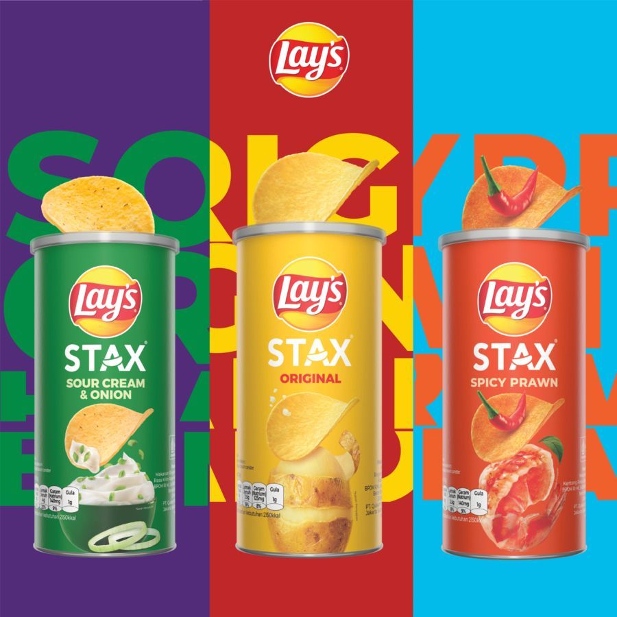 

Lay's Stax Original & Sour Cream & Onion Potato Chips 70g
