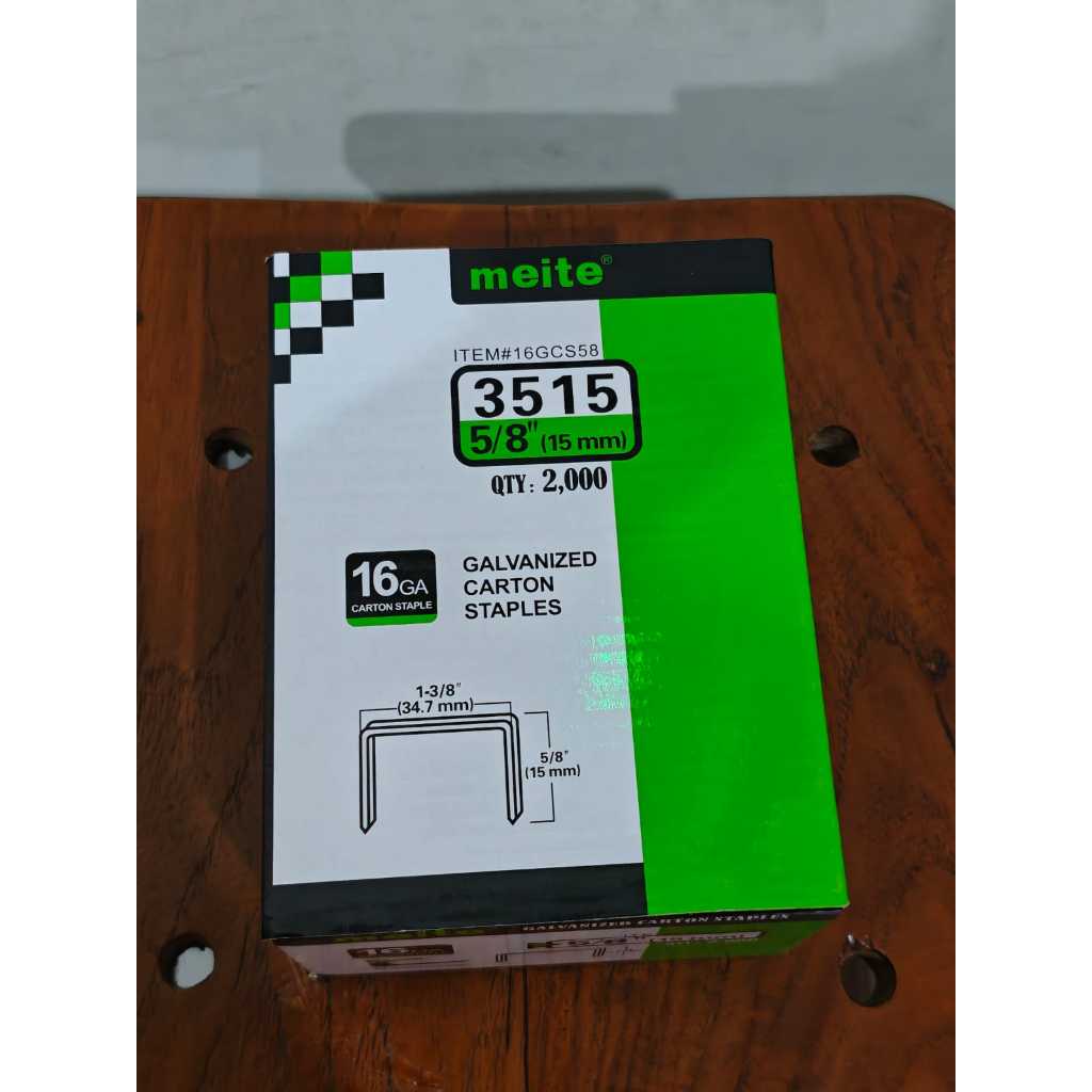 

MEITE ISI STAPLER KARDUS KARTON 3515 / CARTON STAPLES 3515 - 2000PCS