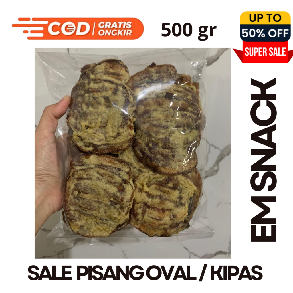 

SALE PISANG KIPAS OVAL 500g | Manis Alami Tanpa Gula Tanpa Pengawet| Cemilan Khas Sale pisang