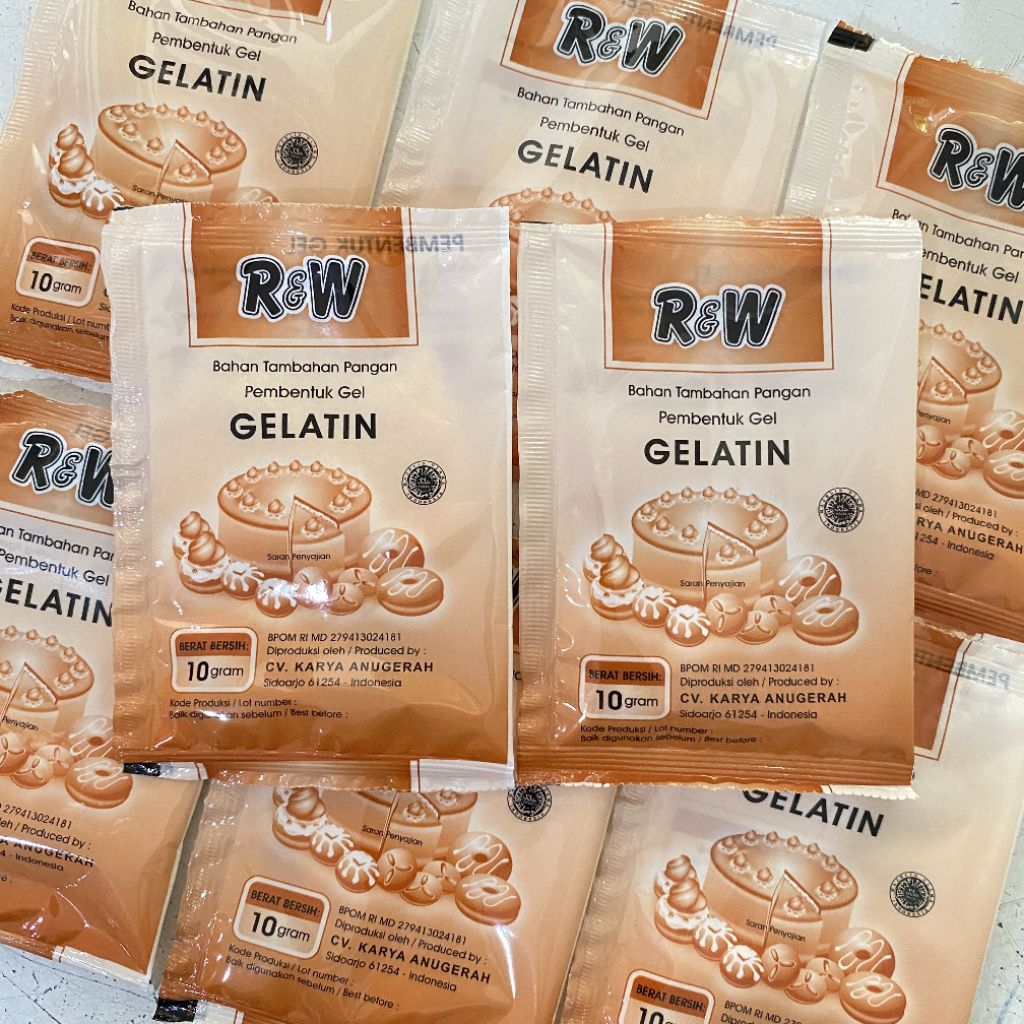 

R&W Rajawali gelatin bubuk 10 gram | gelatin bubuk