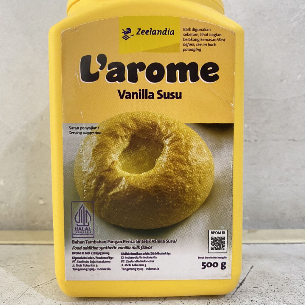 

L'arome vanilla susu 500 gram | larome perisa vanilla susu