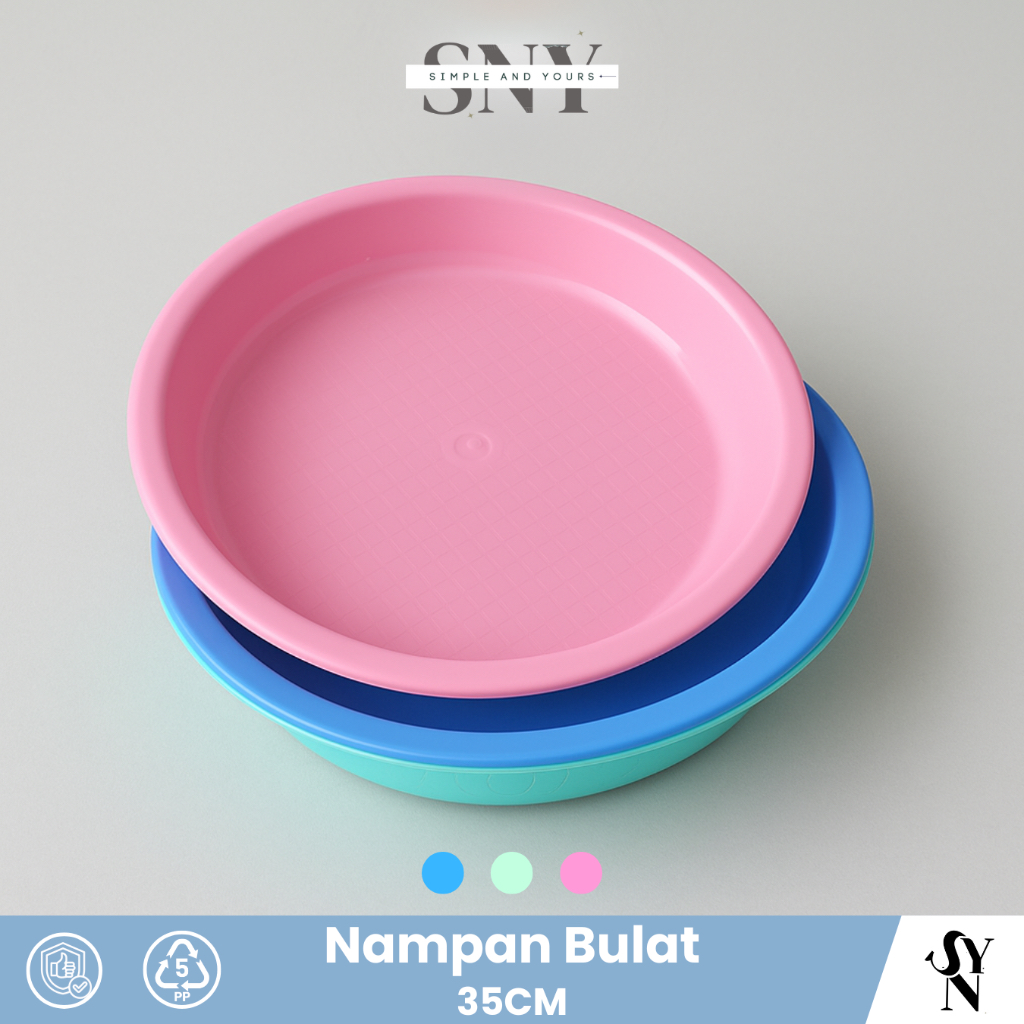 Nampan / Tampah Bulat 35cm Plastik Panda Star - NB-035