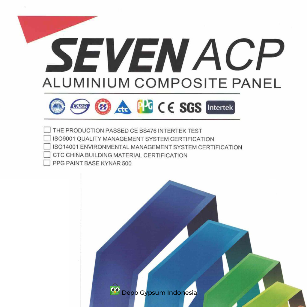 ACP Seven Original Harga Terbaik | Aluminium Composite Panel Seven Original 100% Harga Termurah Grat