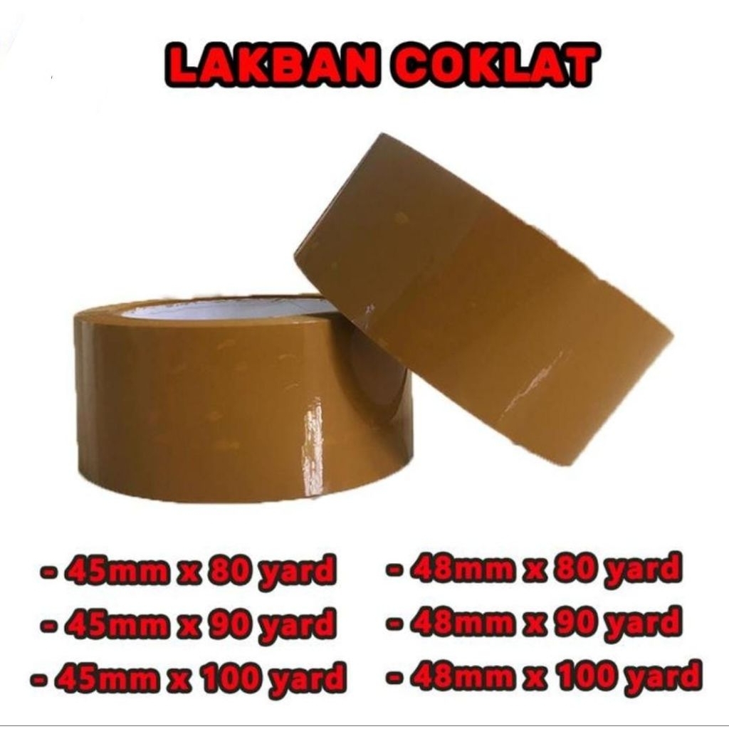 

Lakban Coklat 45mm