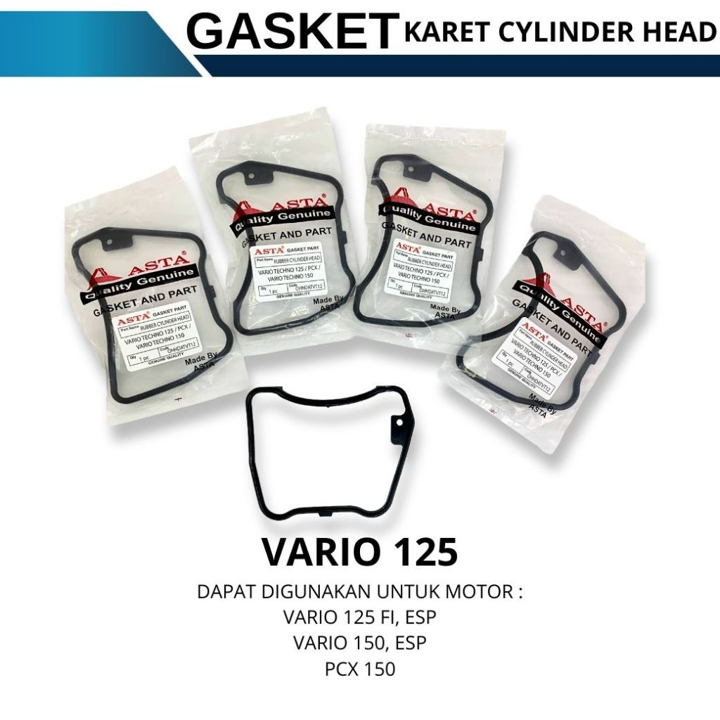 [ ASTA ] Karet Gasket Head Cover Vario 125,150 PCX 150 K59 | karet cylinder head Vario techno k59