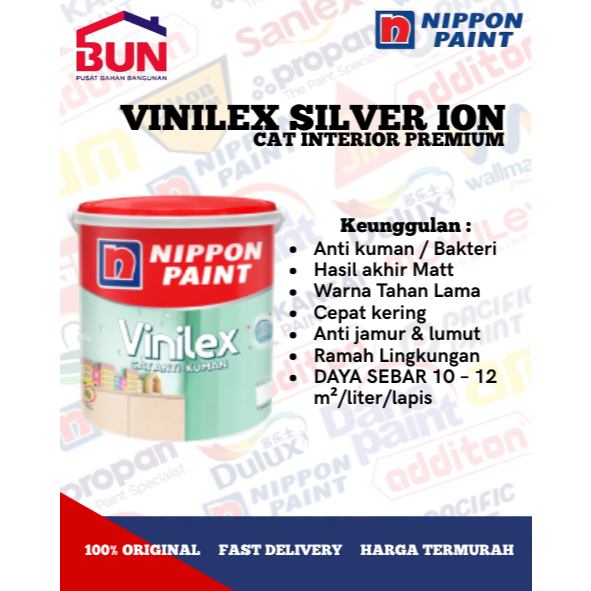 CHAMELEON BGG 1798T 25 KG / SAGE GREEN CAT TEMBOK EKSTERIOR NIPPON PAINT / VINILEX SILVER ION PAILAN