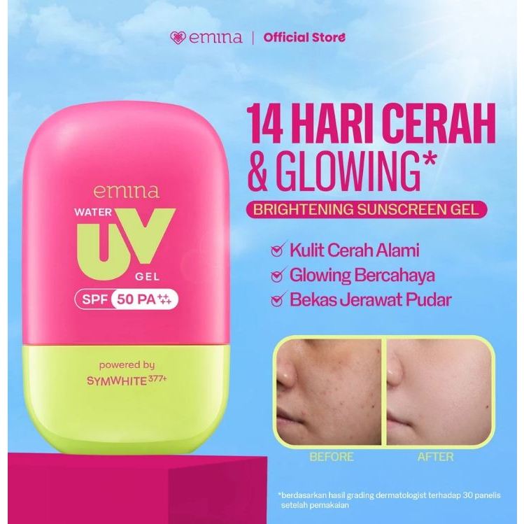 Emina Water Uv Gel SPF50 Symwhite / Emina Water SPF50 / Emina sunscreen