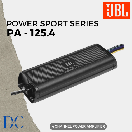 Power Amplifier Mobil - Power Amplifier JBL PA - 125.4 - 4 Channel Power Amplifier System - Amplifie