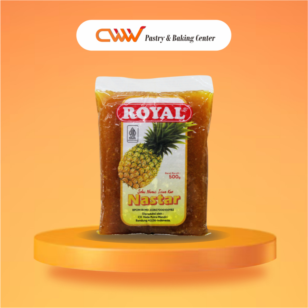 

Royal Nastar Nanas Pinneapple 500g Selai Filling Isian Topping Roti Kue Lapis Kering Bolu Gulung