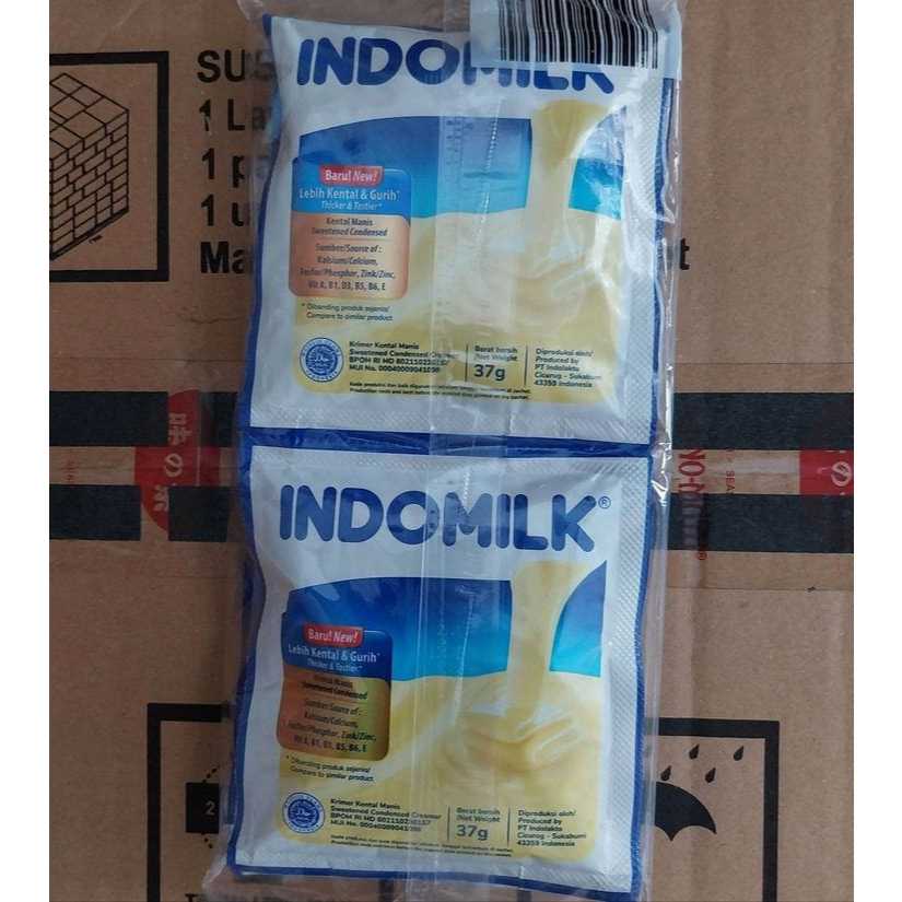 

1 RENCENG Susu kental manis indomilk original/PUTIH 37gr 6 sachet