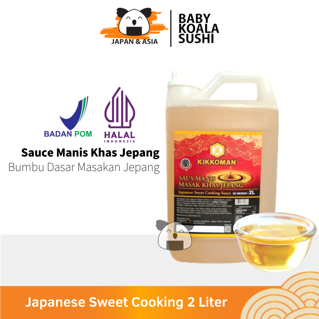 

KIKKOMAN Japanese Sweet Seasoning 2 Liter Halal | Pengganti Mirin