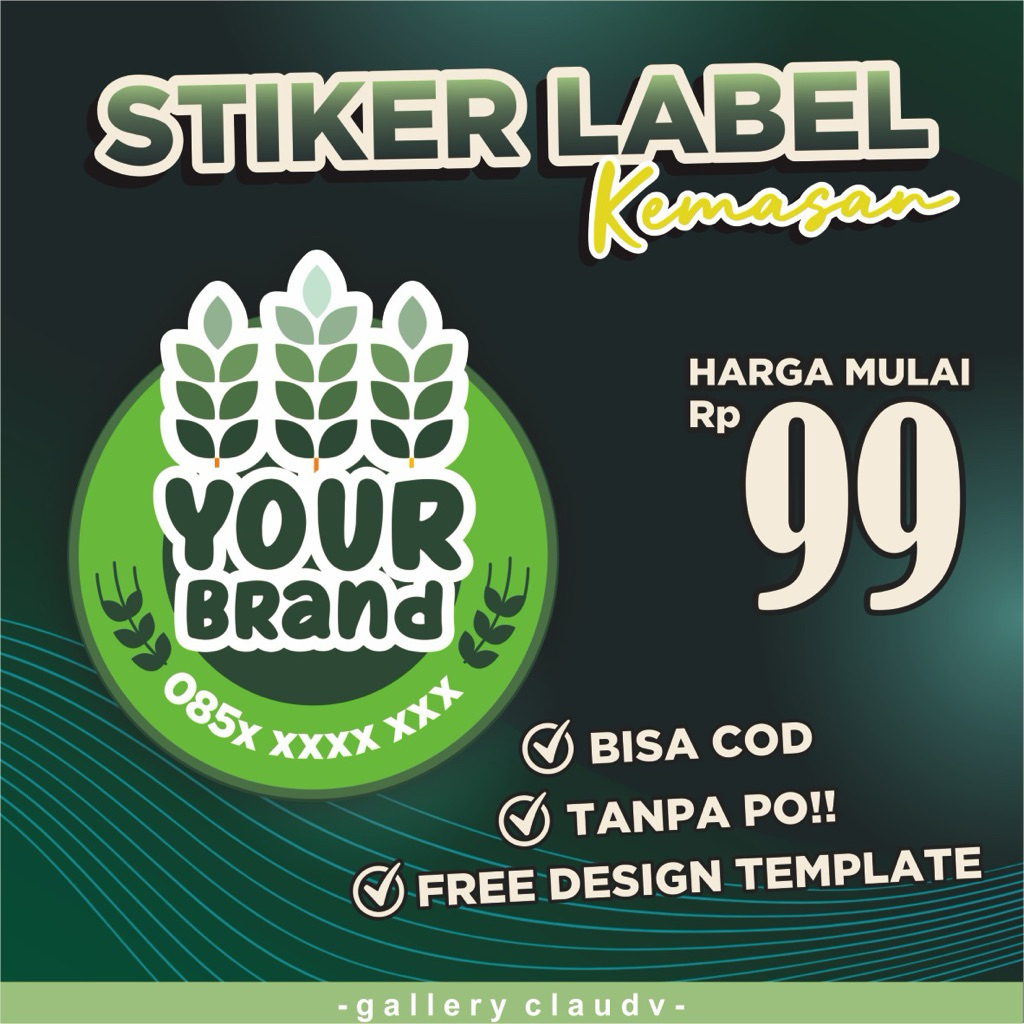

STIKER LABEL KEMASAN MAKANAN MURAH SUDAH CUTTING