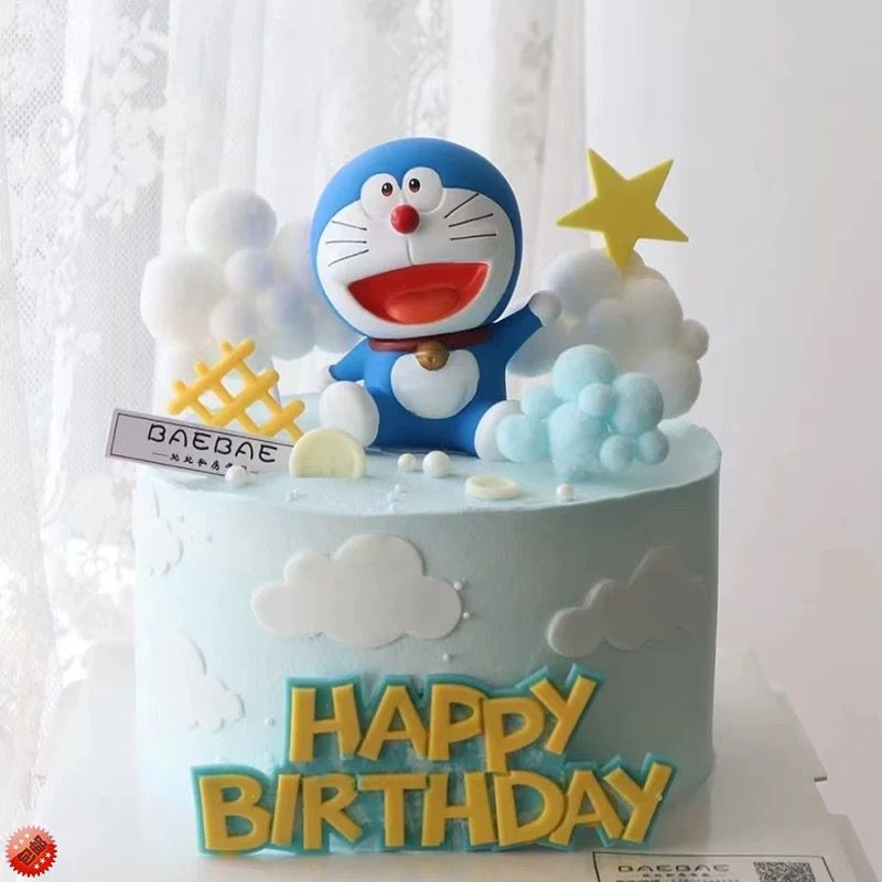 { OMG } DEKORASI KUE ULANG TAHUN DORAEMON CAKE DEKORASI KUE DORAEMON TOPPER CAKE DORAEMON / PAJANGAN