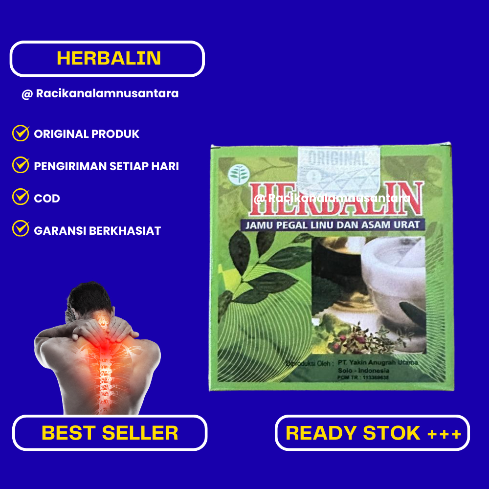 

Kapsul Asam Urat Pegal Linu Herbalin Original