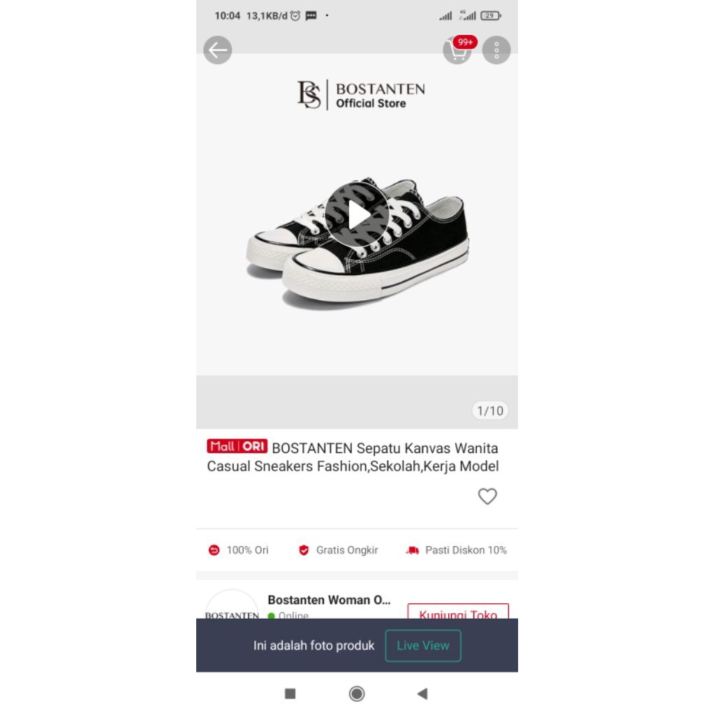 Preloved Sepatu Bostanten ukuran 38