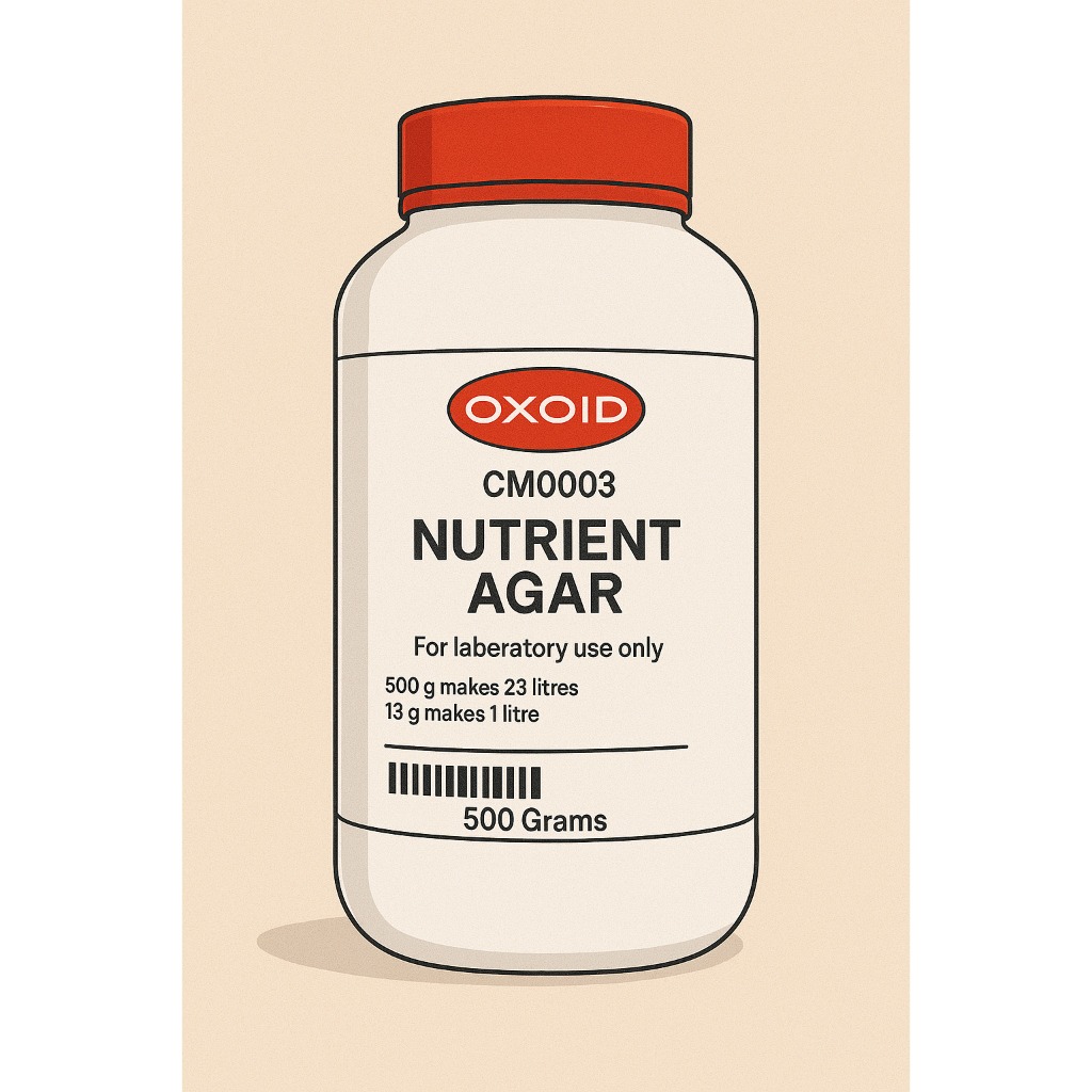 Nutrient Agar (NA) OXOID CM0003B – Media Kultur Mikrobiologi 10 gram