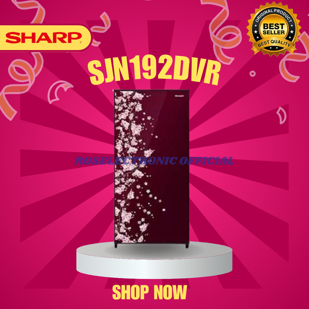 Sharp Kulkas 1 Pintu SJN 192D VR - Kulkas Sharp SJN 192DVR/SJN192DVR/SJN 192 DVR/SJN 192DVR/ORIGINAL
