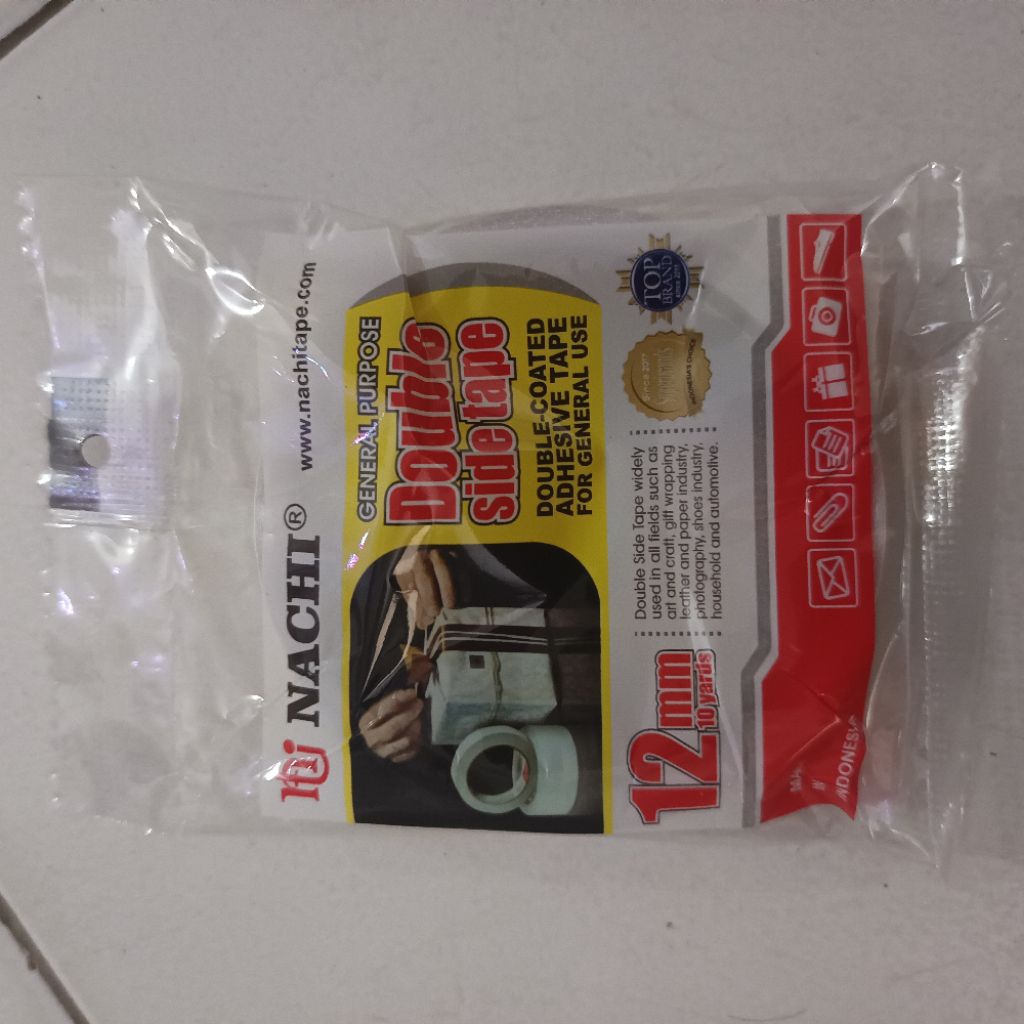 

Double Tape NACHI 12mm x 10yds (Double Side Tape)