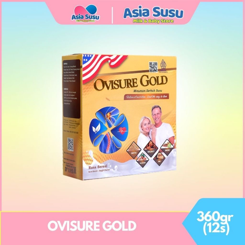 

[ORI USA BPOM] OVISURE GOLD 360G (12s) - SUSU SENDI TULANG SARAF NYERI OTOT OSTEOPOROSIS
