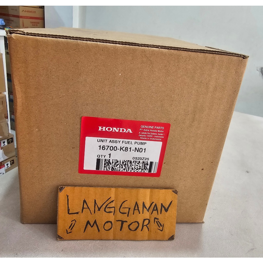 UNIT ASSY FUEL PUMP POMPA BENSIN INJEKSI BEAT ECO SCOOPY DONAT 2017-2019 16700K81N01 ORI AHM