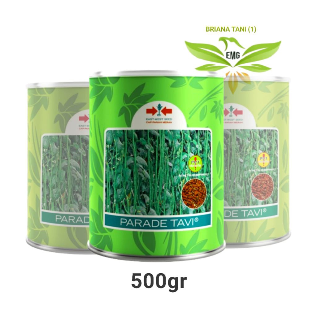 Parade Tavi Kaleng 500gr Benih Kacang Panjang Panah Merah Tewe