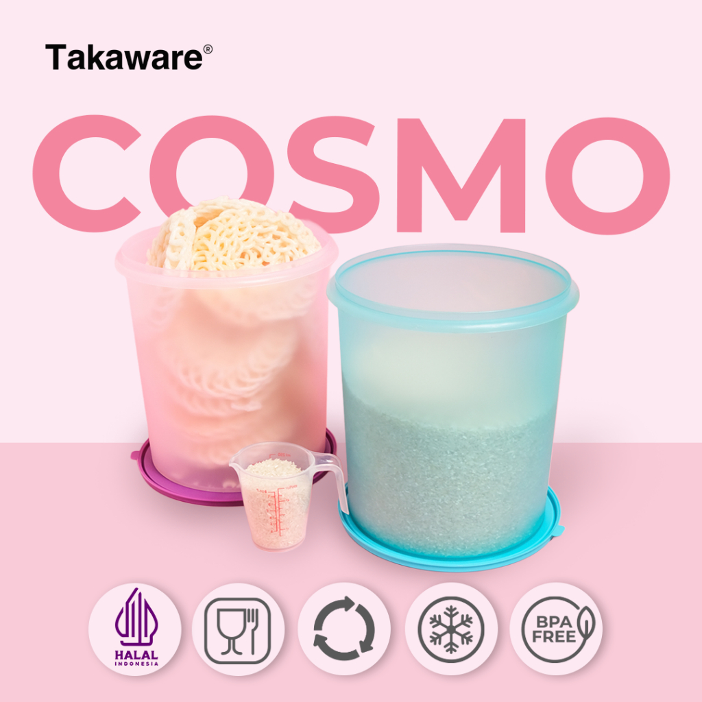 Takaware - Cosmo Wadah Makanan Plastik Food Container - 9000ml