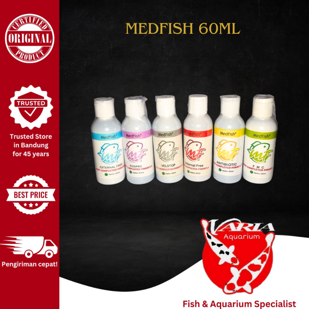 Obat Ikan Hias Medfish 60ml Medfish Obat Ikan Hias 60 ml