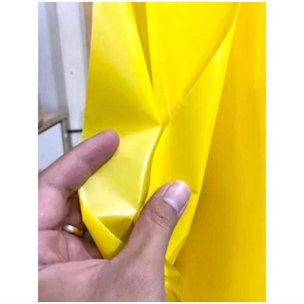 plastik layangan mengkilap warna KUNING tebal 45 micron
