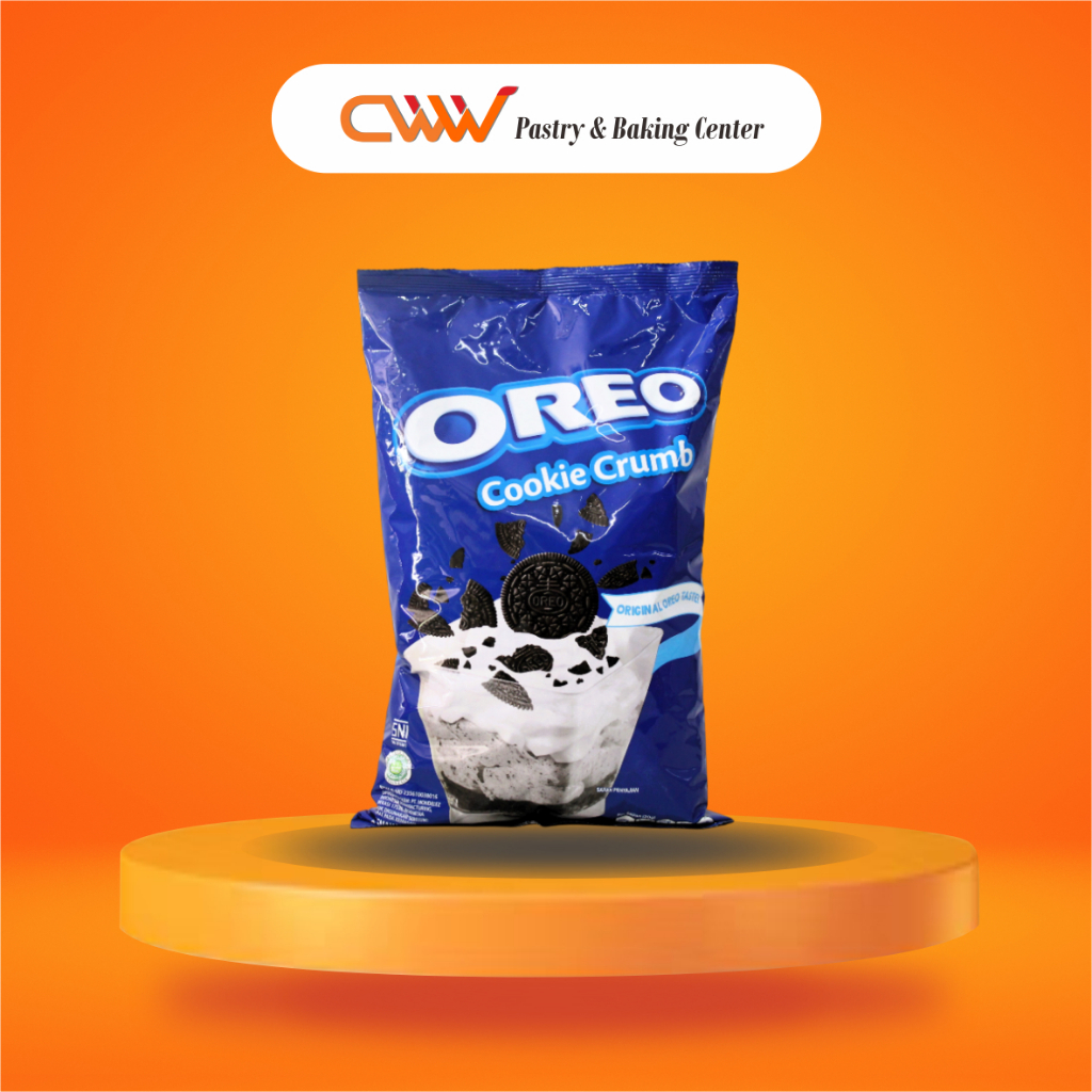 

Oreo Cookie Crumb Remahan Biskuit 1Kg Tanpa Isi Cream Topping Taburan Dekorasi Hiasan Kue Cake Roti