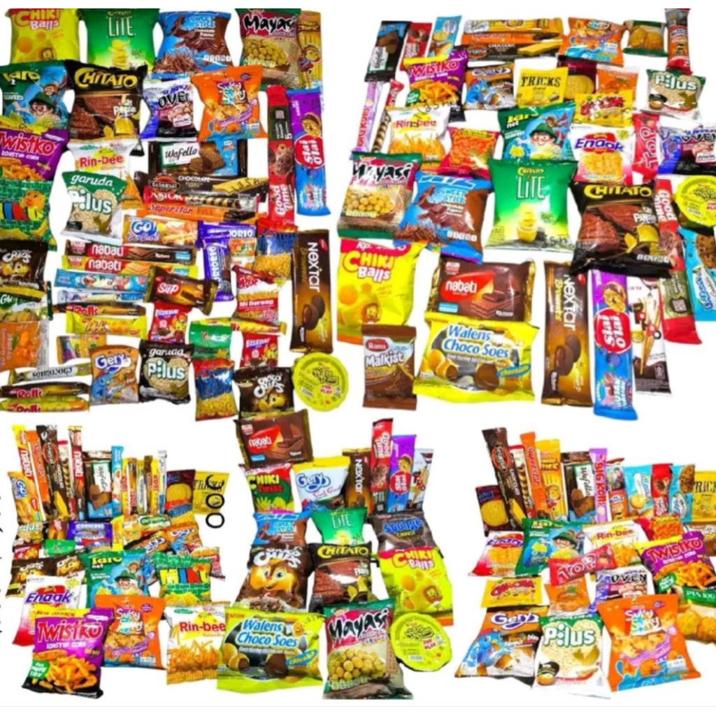 

PAKETAN JAJAN campur RANDOOM murah meriah mix isi berbagai macam jajanan pasti anak anak suka Snacks Camilan Makanan Ringan