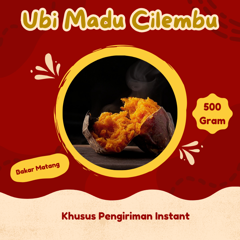 

Ubi Madu Cilembu Matang Siap Santap Empuk & Manis Alami Pengiriman Instant Jaminan Segar 500 Gram