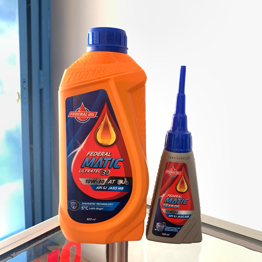 PAKET OLI MATIC FEDERAL | OLI FEDERAL MATIC 0.8 L + OLI GEAR FEDERAL 120 ml