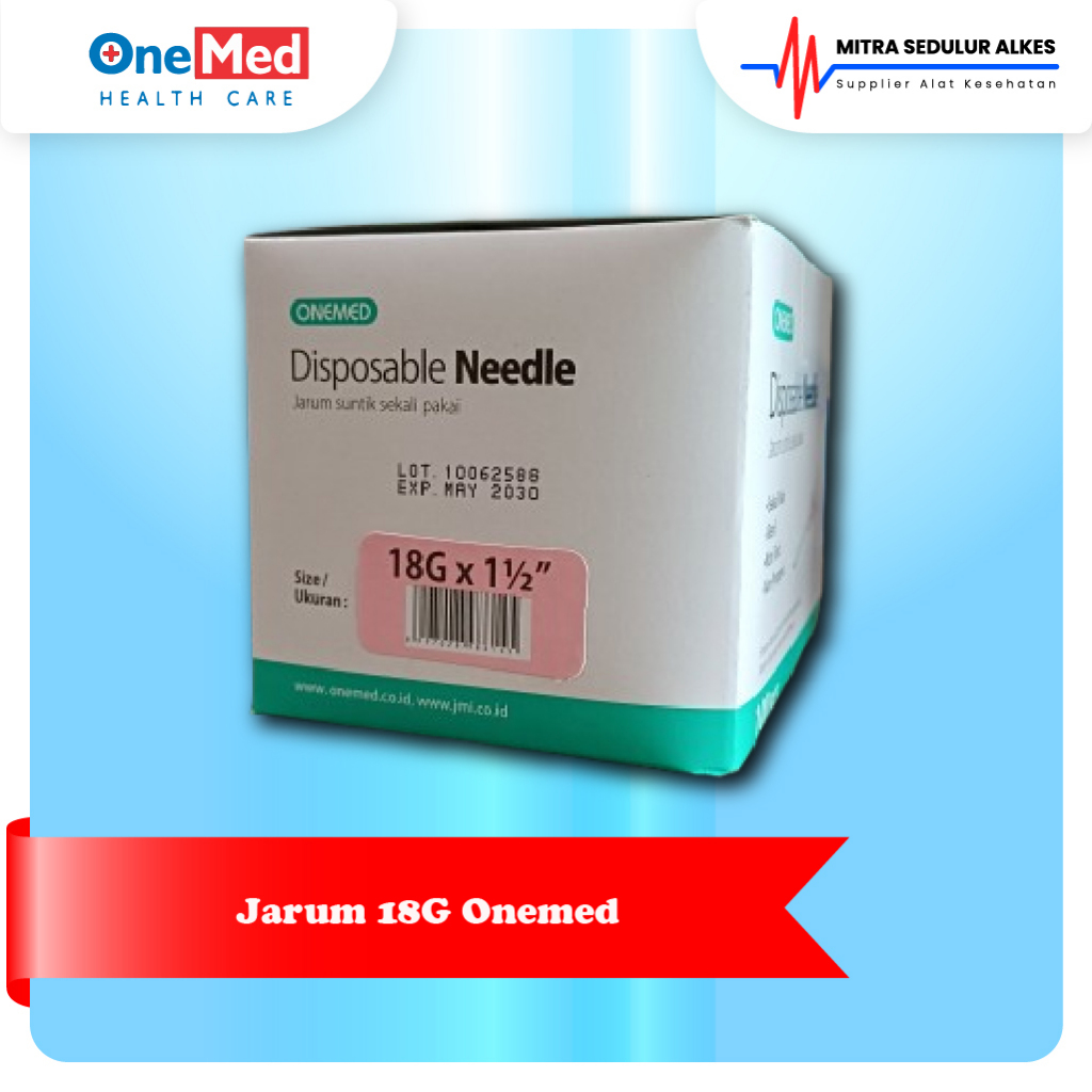 Jarum Onemed 18G Needle Onemed