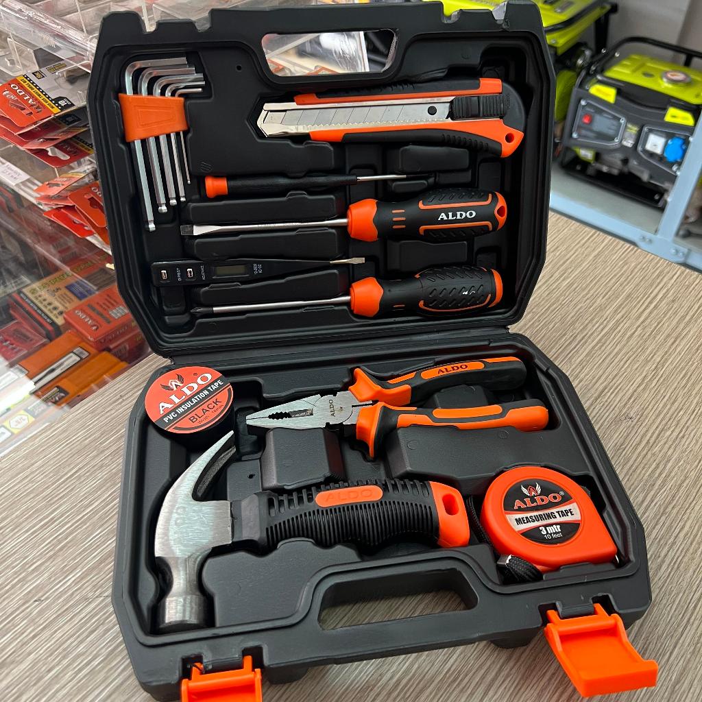 Tool kit Set / Hand tool Set / Kunci Mechanic tool 15pcs ALDO